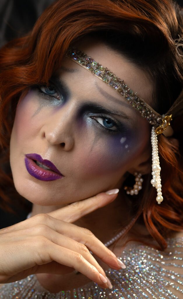 Makeup Portrait Shoot Susie Von Slaughter Kristy Jessica self portrait 1920s flapper