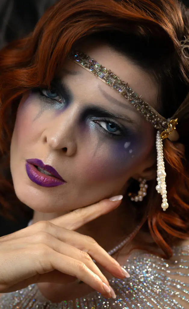 Makeup Portrait Shoot Susie Von Slaughter Kristy Jessica self portrait 1920s flapper